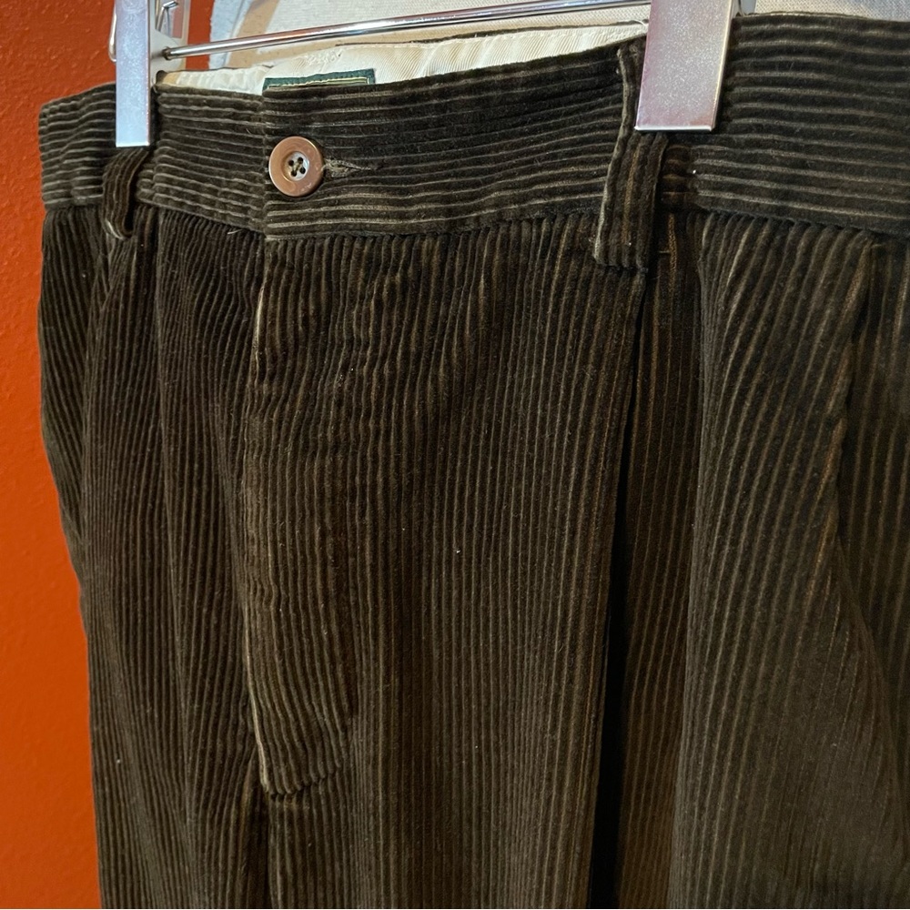 C.C Filson Men’s Micro Corduroy Brown Straight Leg Work Trouser Pants - Picture 3 of 6